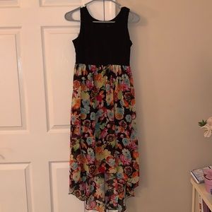 Black/multicolored floral dress
